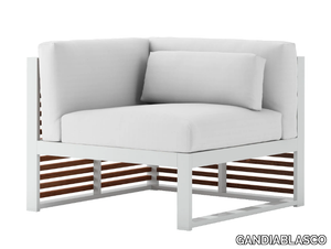 DNA TEAK 6 - Modular garden sofa _ GANDIABLASCO