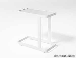 FLAT - Rectangular thermo lacquered aluminium side table _ GANDIABLASCO