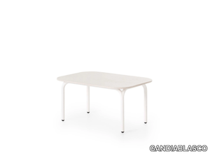 CAPA - Rectangular aluminium coffee table _ GANDIABLASCO