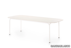 CAPA - Rectangular aluminium garden table _ GANDIABLASCO