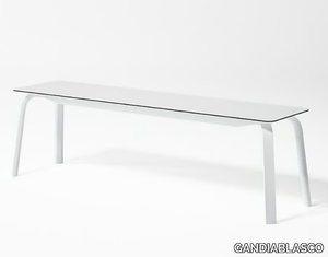 STACK - Aluminium garden bench _ GANDIABLASCO