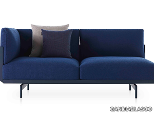 ONDE 1 - Fabric and thermo lacquered aluminium garden sofa _ GANDIABLASCO