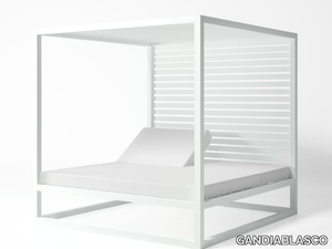 DAYBED ELEVADA - Contemporary style canopy recliner aluminium garden bed _ GANDIABLASCO