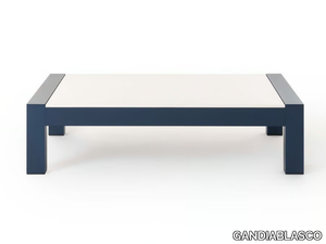 ISLABLANCA - Low thermo lacquered aluminium coffee table _ GANDIABLASCO