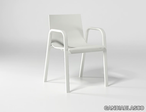 STACK CHAIR 3 - Polyurethane garden chair with armrests _ GANDIABLASCO