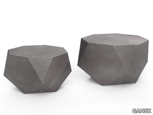 DIAMOND - Octagonal fiberglass coffee table _ GANSK