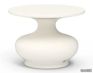 DORIS - Round fiberglass garden side table _ GANSK