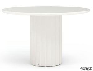 ROMA - Round fiberglass garden table _ GANSK