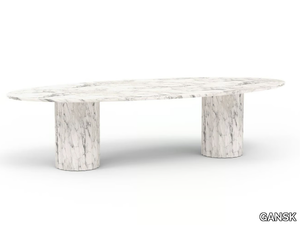 ROMA - Oval fiberglass table _ GANSK