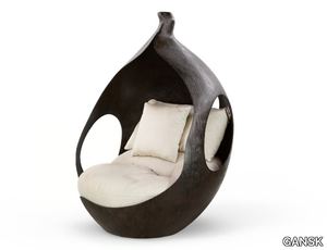 TULIP - Fiberglass garden armchair _ GANSK