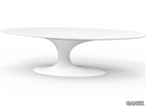 JADE - Oval fiberglass dining table _ GANSK