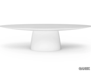 MAGNA - Oval fiberglass dining table _ GANSK
