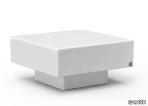 NORDIC - Square low fiberglass side table _ GANSK