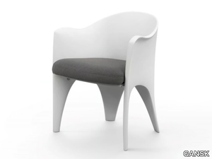 OCEANO - Fiberglass garden chair with armrests _ GANSK