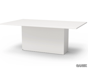 QUADRA - Rectangular fiberglass dining table _ GANSK