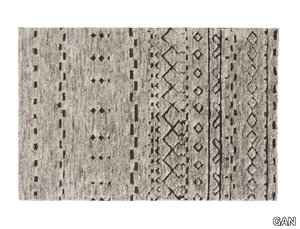 BEREBER - Patterned rectangular wool rug _ GAN