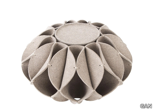 RUFF POUF HIGH - Wool felt pouf _ GAN