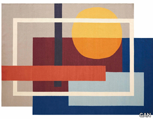 ZOE SOOL - Handmade wool rug with geometric shapes _ GAN