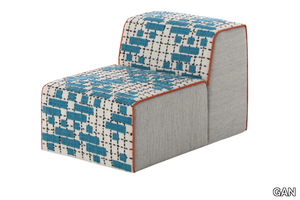 BANDAS C - Upholstered modular fabric easy chair _ GAN