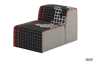 BANDAS D - Upholstered modular fabric easy chair _ GAN