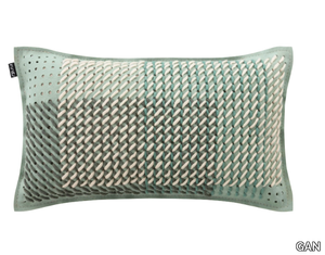 CANEVAS GEO GREEN - Rectangular fabric cushion _ GAN