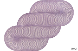 GIRO LILAC - Striped wool rug _ GAN