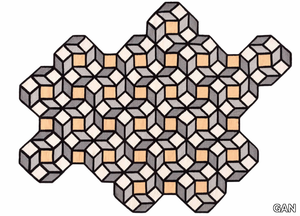 RHOMB - Wool rug with geometric shapes _ GAN