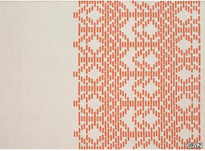 THAY TAUPE - Rectangular handmade wool rug with geometric shapes _ GAN