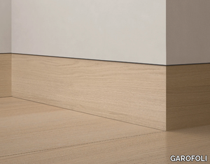 FILOMURO - Flush with wall wooden skirting board _ GAROFOLI