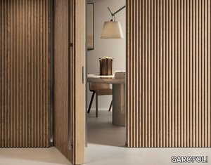 STRIPS WOOD - Flush-fitting oak door _ GAROFOLI