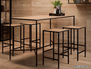 INDUSTRIAL - Wooden high table _ GAROFOLI