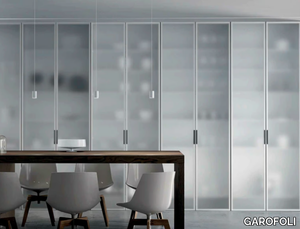 MIRIA GLASS - Satin glass cabinet door _ GAROFOLI