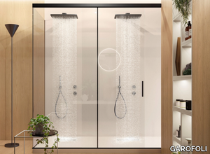 Corner shower cabin - Corner crystal shower cabin _ GAROFOLI