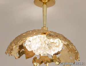 ETNA N15 - Brass and glass ceiling lamp _ GASPARE ASARO