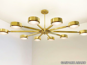 OVAL OCULUS - MURANO GLASS - Metal ceiling lamp _ GASPARE ASARO