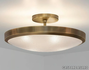 UNO CLASSICO - Brass and Murano glass ceiling lamp _ GASPARE ASARO