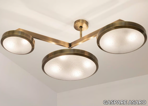 ZETA - Brass ceiling lamp _ GASPARE ASARO