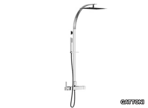 COLOR CUBE 8595-PD - Wall-mounted shower panel with hand shower _ GATTONI