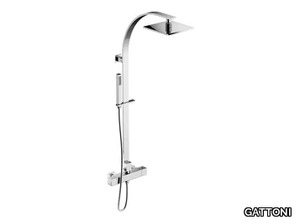 COLOR CUBE KIT-TS25 - Wall-mounted thermostatic shower panel with hand shower _ GATTONI