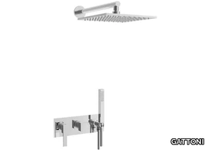 COLOR CUBE 8570-PD - Recessed shower mixer with overhead shower _ GATTONI