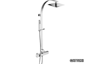 KUBIK KIT/TS25 - Thermostatic shower panel with hand shower _ GATTONI