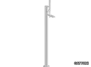 SOFFIO 8108/81 - Floor standing bathtub mixer with hand shower _ GATTONI