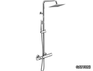 SOFFIO KIT/TS60.50 - Thermostatic wall-mounted shower panel _ GATTONI