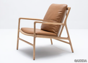 DEDO - Oak easy chair with armrests _ GAZZDA