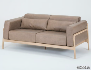 FAWN - 2 seater leather sofa _ GAZZDA