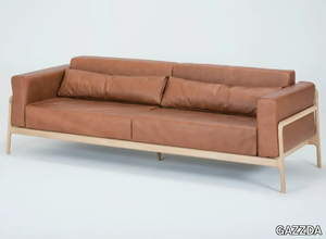 FAWN - 3 seater leather sofa _ GAZZDA