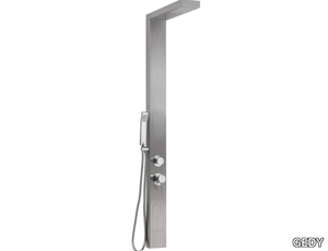 CASCADE 00 - Wall-mounted multifunction shower panel with waterfall _ GEDY