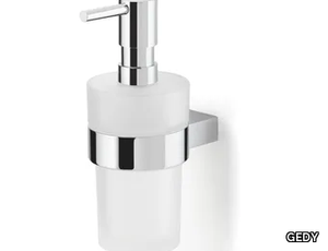 CANARIE - Wall-mounted satin glass Bathroom soap dispenser _ GEDY