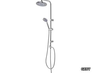 LIGHT 00 - Wall-mounted shower panel with hand shower _ GEDY