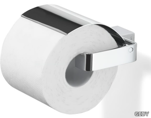 LOUNGE - Metal toilet roll holder with cover _ GEDY